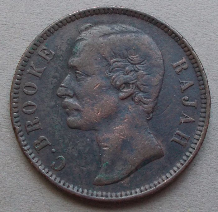 1884-Sarawak-One-Cent